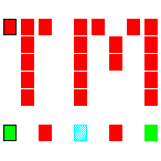Level 3 brick field with its spawn cells outlined