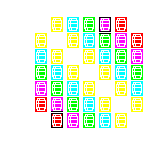 Level 20 brick field with its spawn cells outlined