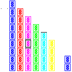 Level 25 brick field with its spawn cells outlined