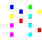 Level 28 brick field with its spawn cells outlined