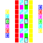 Level 29 brick field with its spawn cells outlined