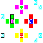 Level 31 brick field with its spawn cells outlined