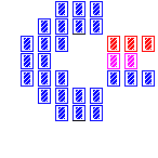 Level 34 brick field with its spawn cells outlined