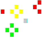 Level 39 brick field with its spawn cells outlined