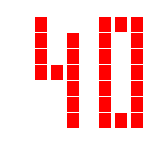 Level 40 brick field with its spawn cells outlined