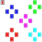 Level 48 brick field with its spawn cells outlined