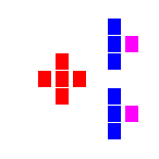 Level 52 brick field with its spawn cells outlined