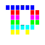 Level 59 brick field with its spawn cells outlined