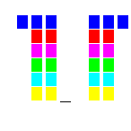 Level 63 brick field with its spawn cells outlined