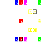 Level 70 brick field with its spawn cells outlined
