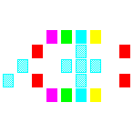Level 81 brick field with its spawn cells outlined