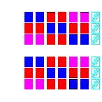 Level 83 brick field with its spawn cells outlined