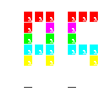Level 85 brick field with its spawn cells outlined