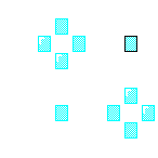 Level 88 brick field with its spawn cells outlined