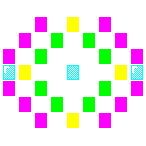 Level 3 brick field with its spawn cells outlined
