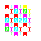 Level 4 brick field with its spawn cells outlined
