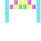 Level 31 brick field with its spawn cells outlined