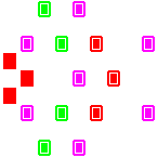 Level 32 brick field with its spawn cells outlined