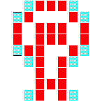 Level 33 brick field with its spawn cells outlined