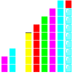 Level 44 brick field with its spawn cells outlined