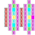 Level 47 brick field with its spawn cells outlined