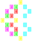 Level 63 brick field with its spawn cells outlined