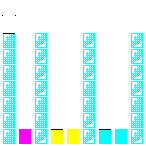 Level 64 brick field with its spawn cells outlined
