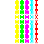 Level 69 brick field with its spawn cells outlined