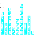 Level 71 brick field with its spawn cells outlined