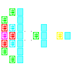 Level 82 brick field with its spawn cells outlined