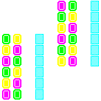 Level 83 brick field with its spawn cells outlined