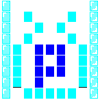 Level 91 brick field with its spawn cells outlined